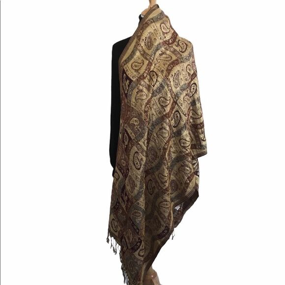 Beautiful Cashmere Blend Pashmina / Scarf - Picture 2 of 7